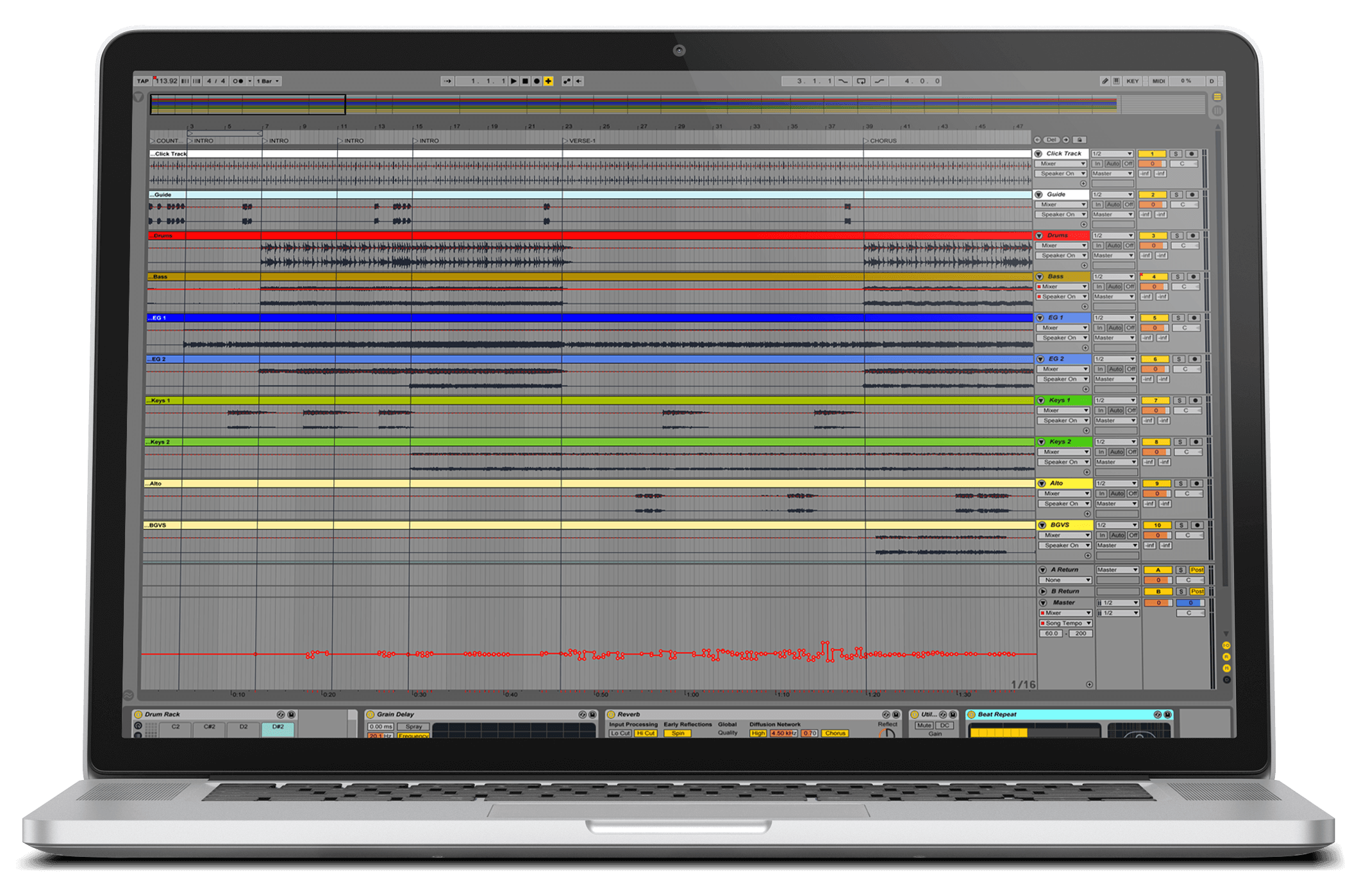 multitrack recording ableton