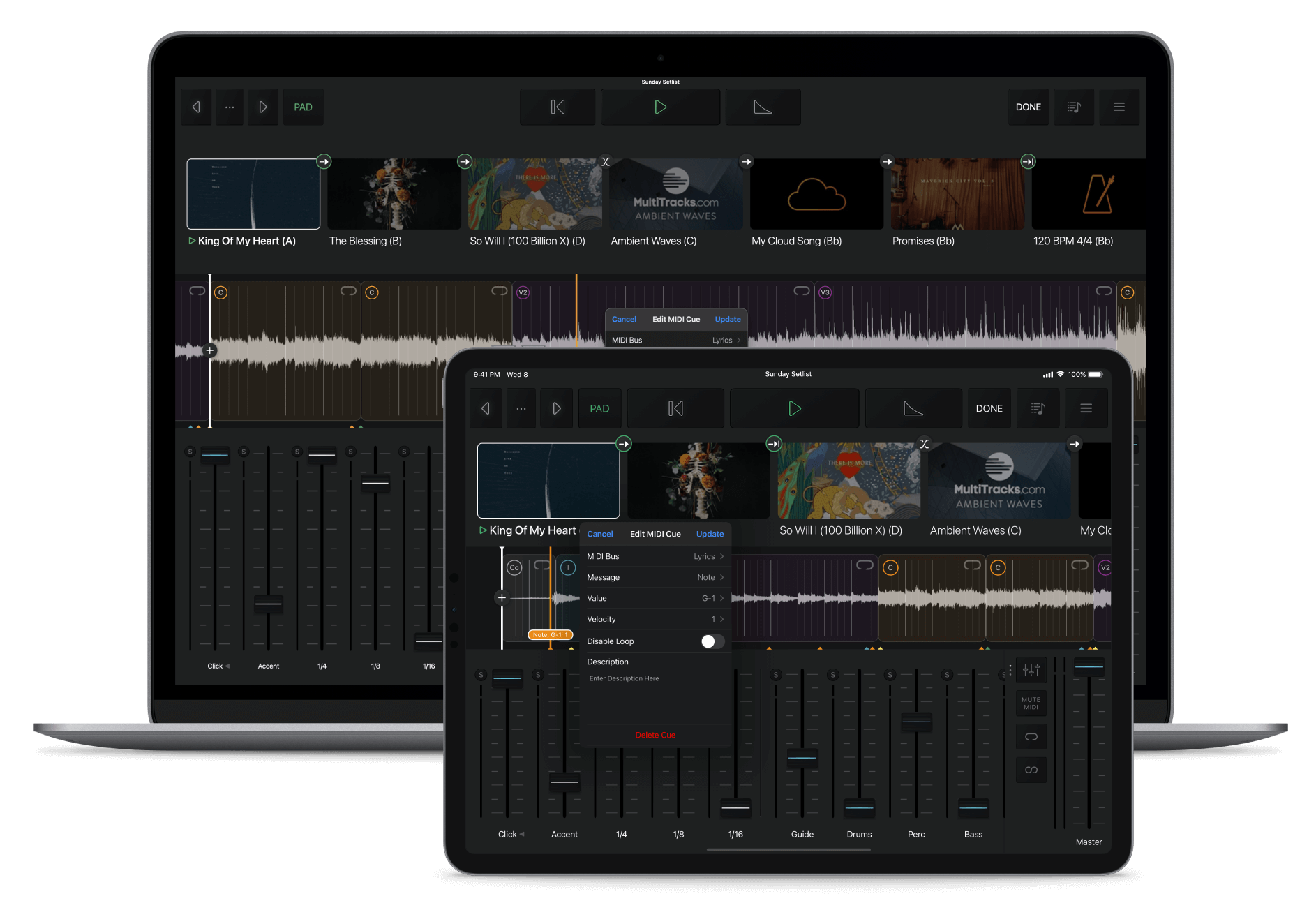 MIDIOut Controla Luzes & Letras MultiTracks Brasil