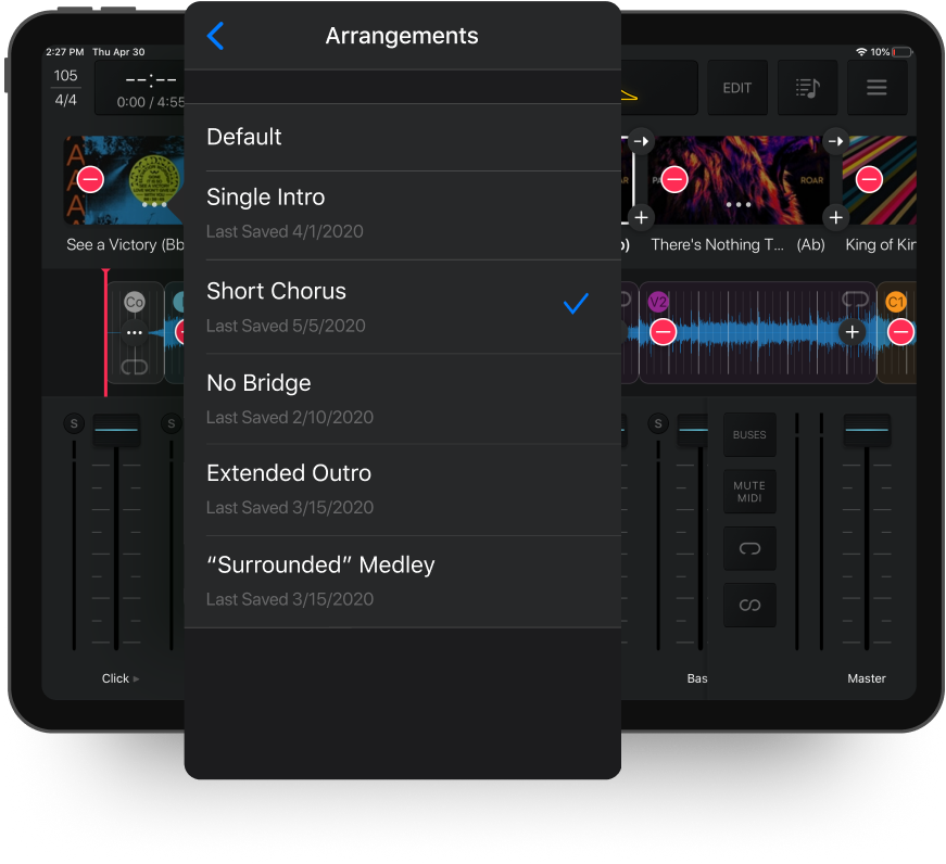 MultiTracks Player for Live Performance MultiTracks