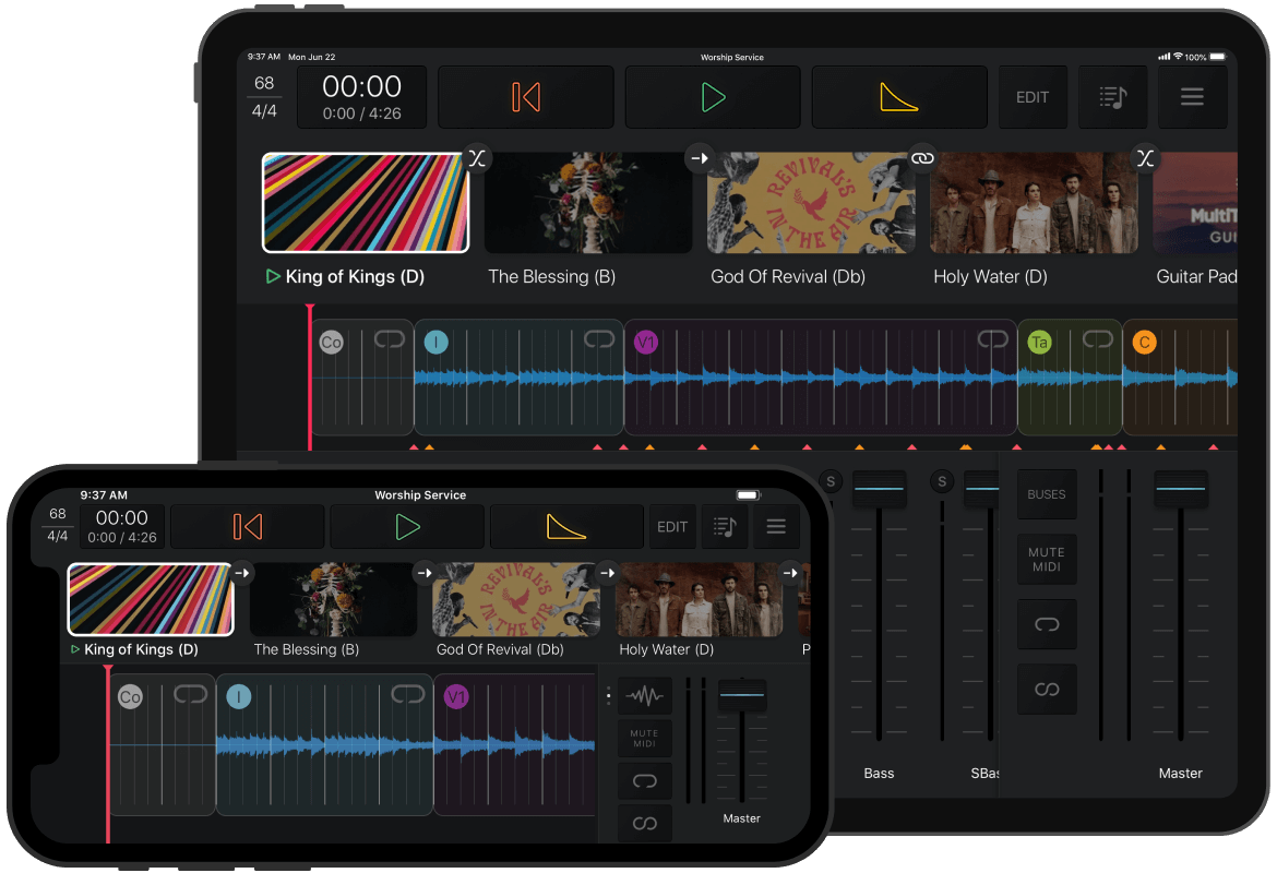 MultiTracks Player for Live Performance MultiTracks