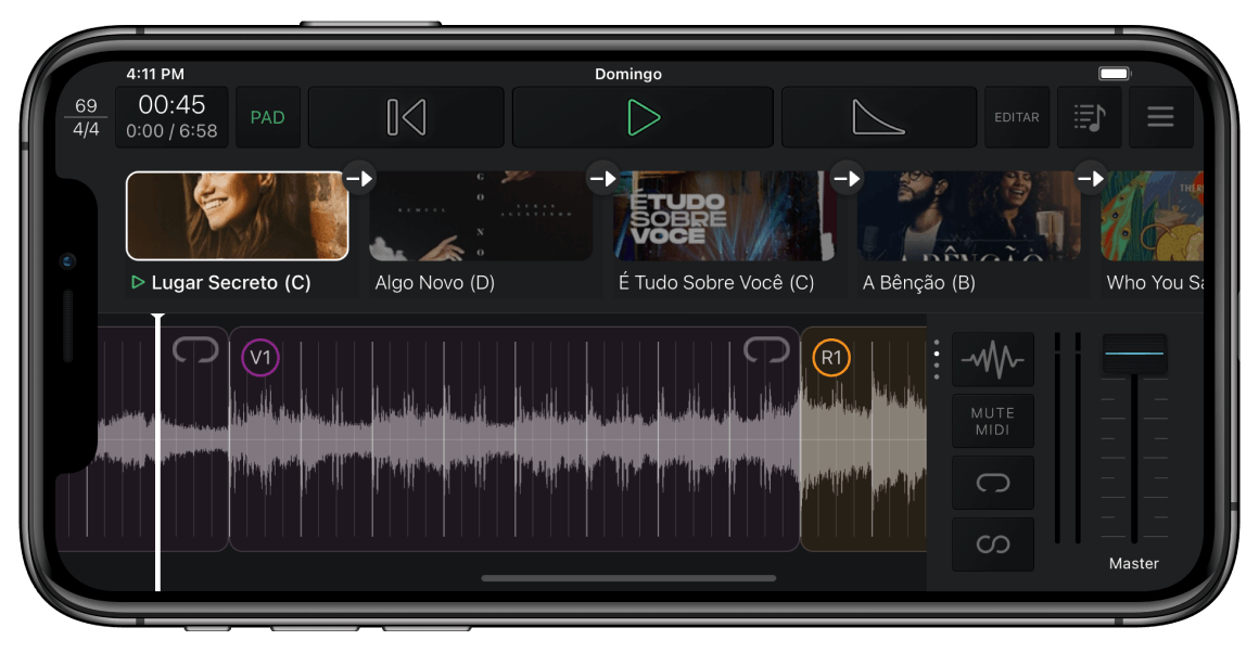 Player MultiTrack para Performance Ao Vivo MultiTracks Brasil