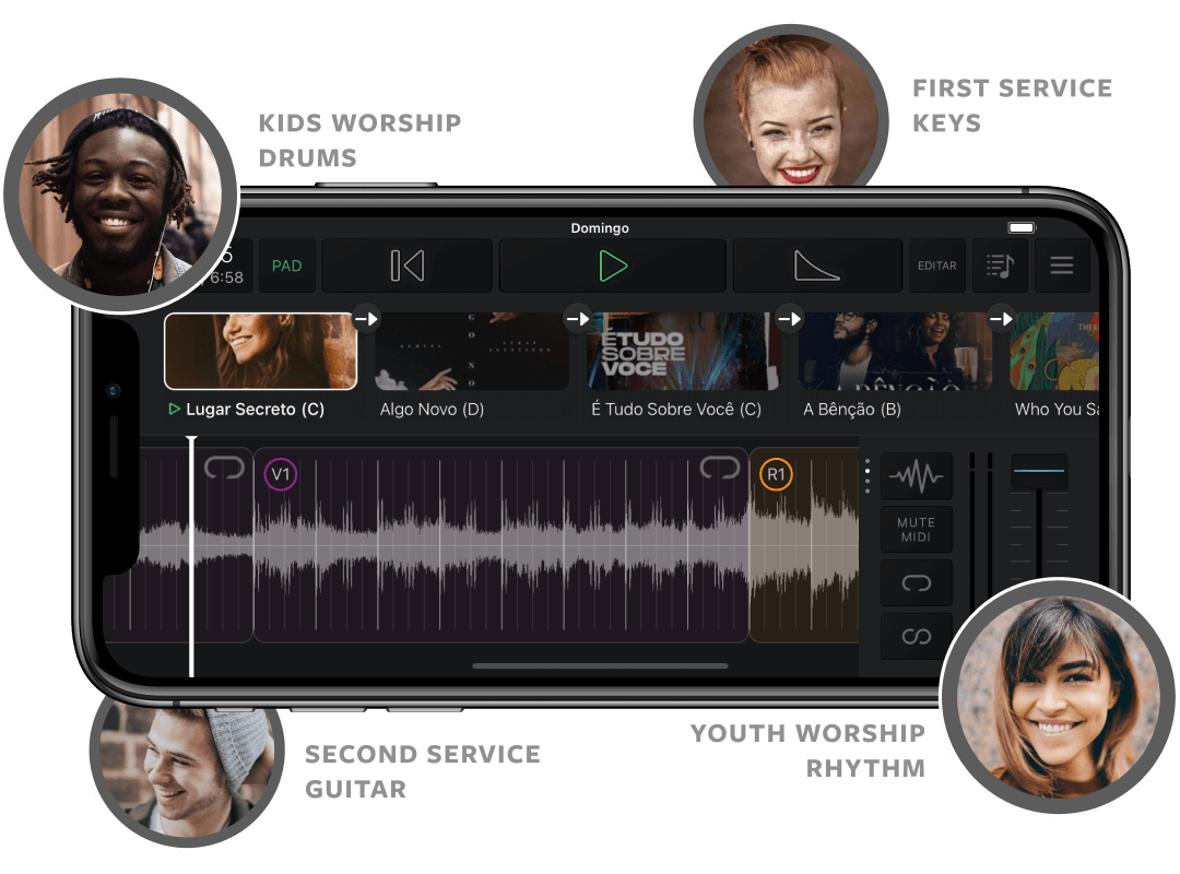 Player MultiTrack para Performance Ao Vivo MultiTracks Brasil