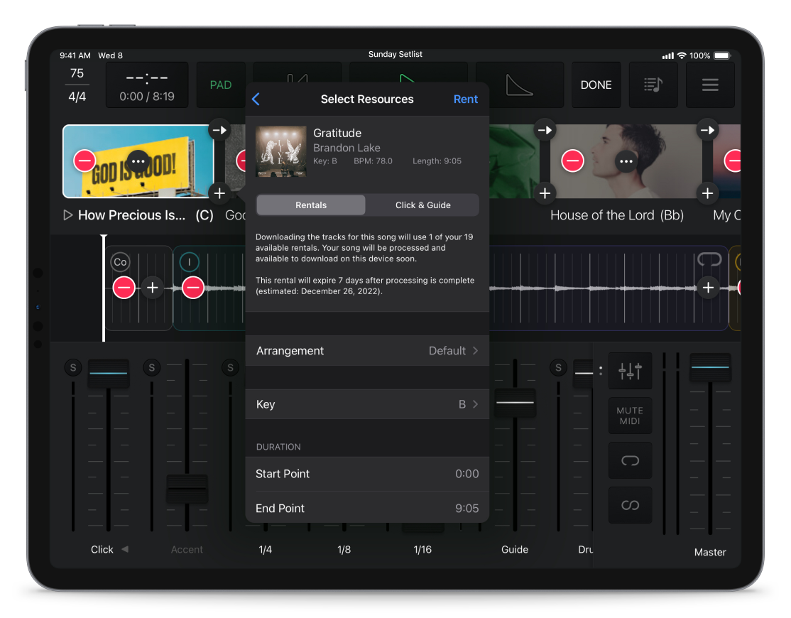 Player MultiTrack para Performance Ao Vivo MultiTracks Brasil