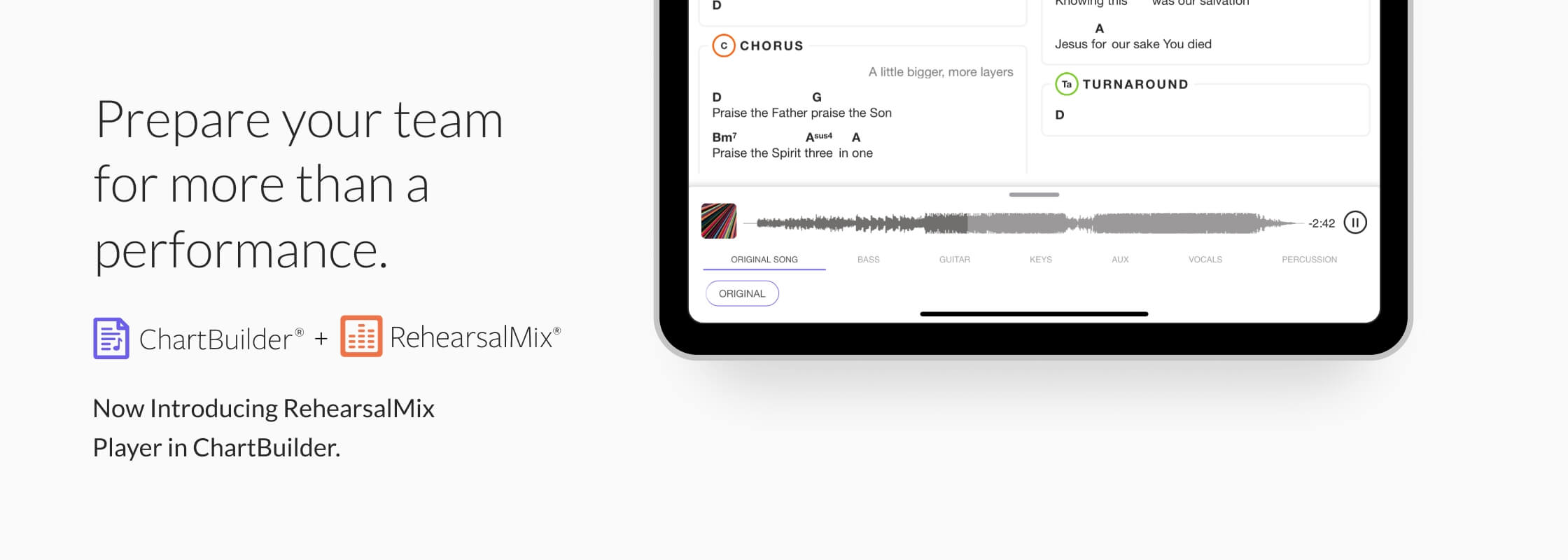 ChartBuilder + RehearsaMix